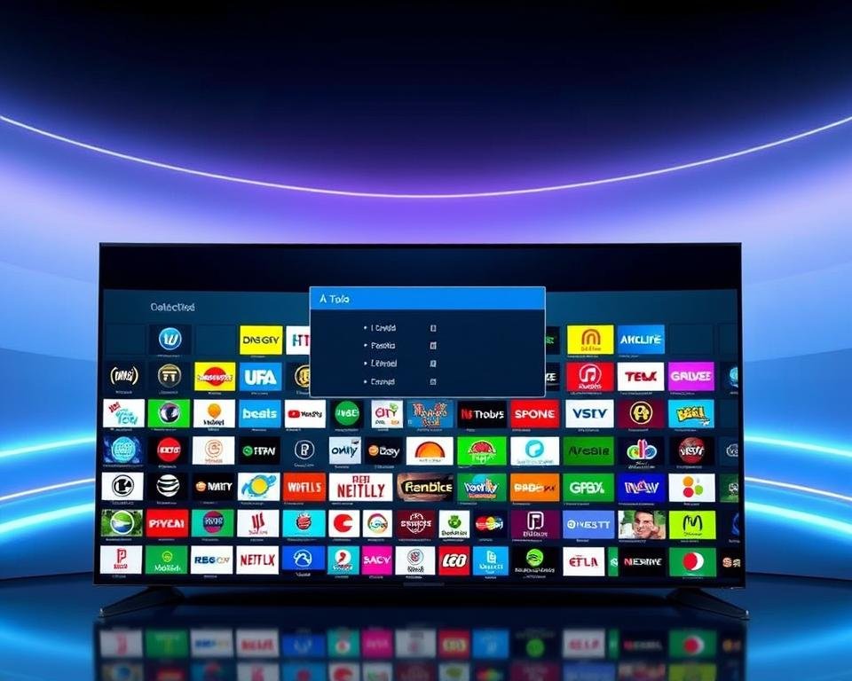 A vibrant collection of television channels displayed on a sleek, futuristic interface. In the foreground, a comprehensive grid of colorful channel logos, each meticulously detailed, showcasing the breadth of entertainment options available. The middle ground features a dynamic, interactive menu system, allowing seamless navigation through the extensive catalog. In the background, a striking, minimalist design with subtle gradients and clean lines, conveying a sense of sophistication and technological prowess. Soft, directional lighting illuminates the scene, creating depth and emphasizing the clarity of the display. The overall composition exudes a polished, professional aesthetic, reflecting the quality and reliability of the majesticiptv service.